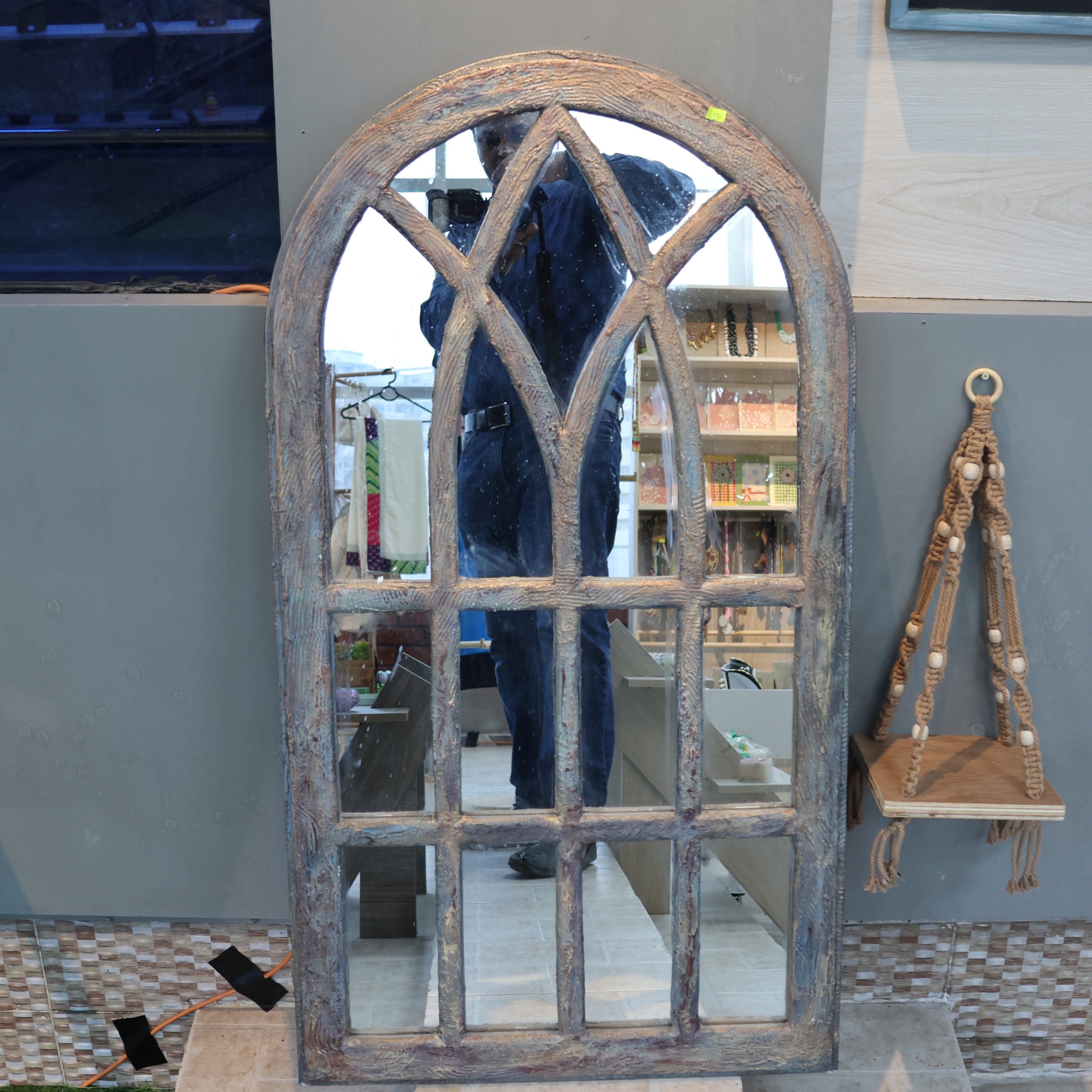 Window-Shaped Decorative Mirror (Large-Size)